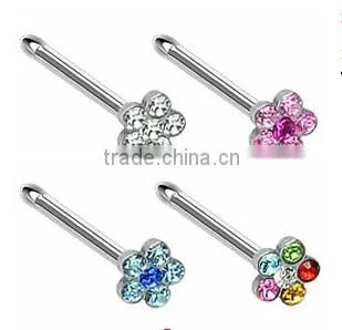 Colourful 316 stainless steel piercing rings segment piercing rings nose/lip piercings