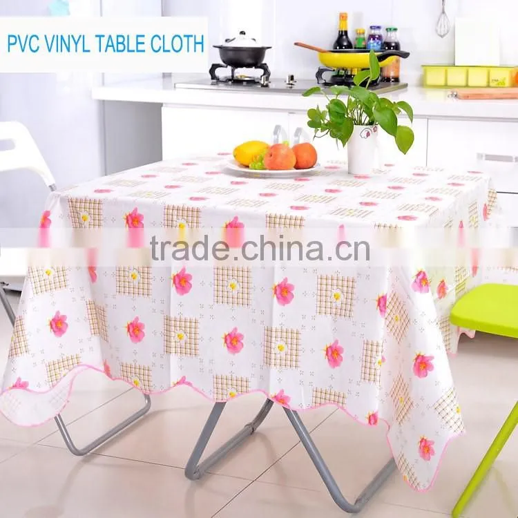 Transparent plastic table cloth PVC/PE/PEVA waterproof Table cloth