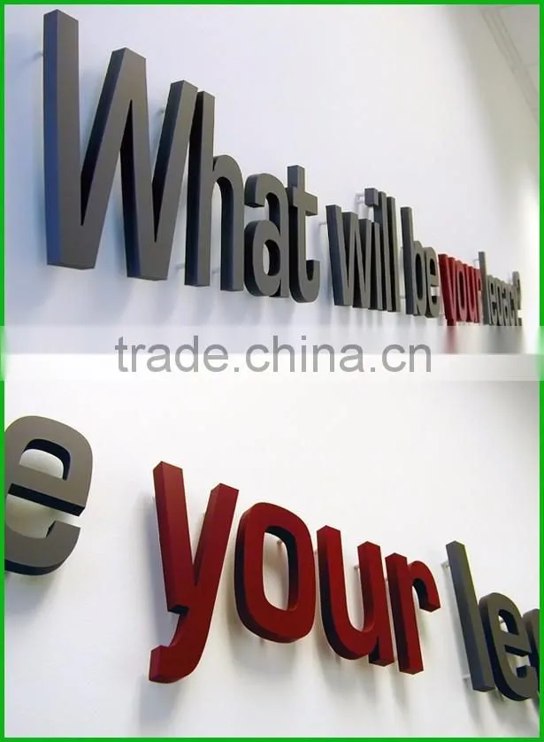 Never Rusty Stainless Steel Wall Mounted Business Sign