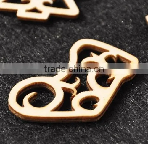 wood veneer shape,MDF flourish, wooden flourish scrapbooking card craft embellishments