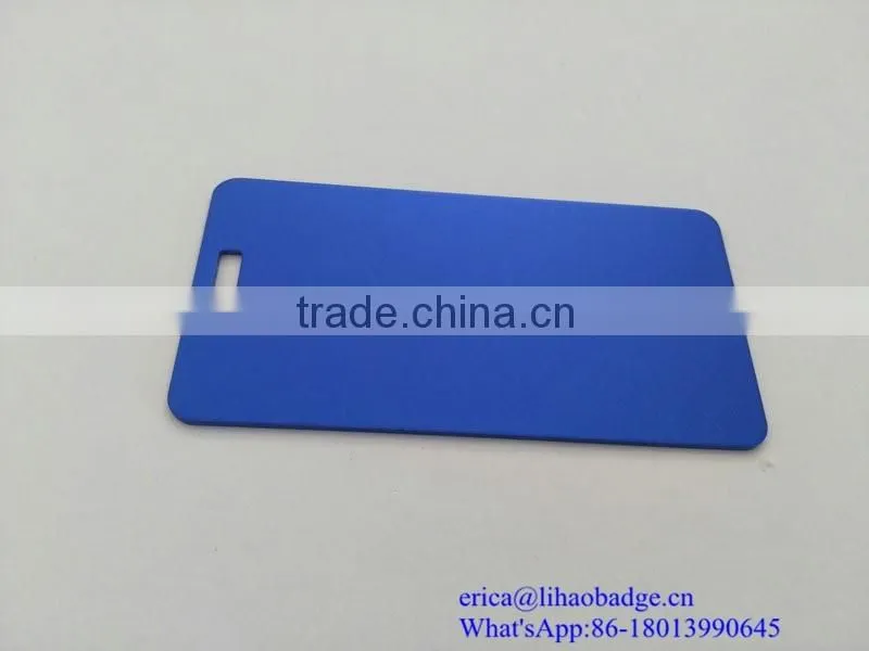 oxidation metal nameplate,blue color metal nameplate