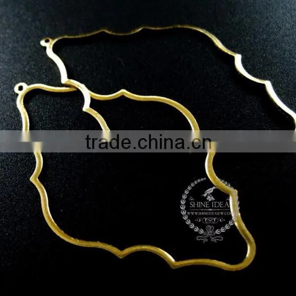 53*31mm raw brass hollow cloud pendant charm DIY earrings chandelier jewelry findings 1800158