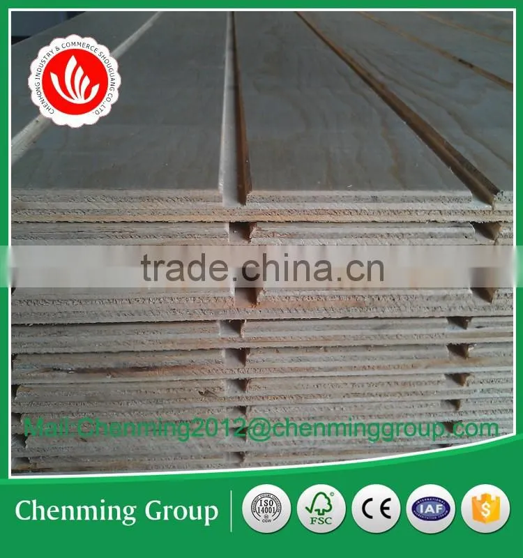 Slot pine plywood