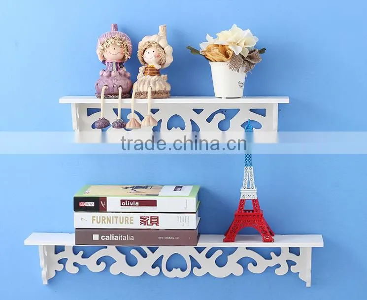 DIY waterproof pure white color wooden cube bookcase (FH-BL0736)
