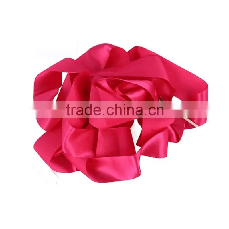 Rhythmic gymnastics equipment red color dance gymnastics ribbons
