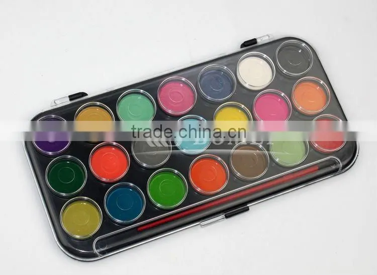 21colours semi dry watercolor paint set
