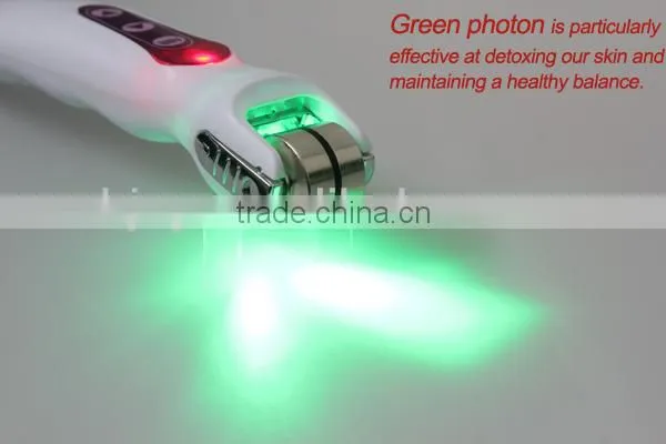 massage roller with 540 needles bio led light dns revo derma roller