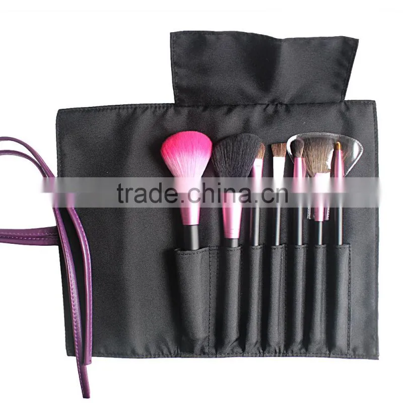 Pro basic 7 pcs pink makeup brush set, hot seller