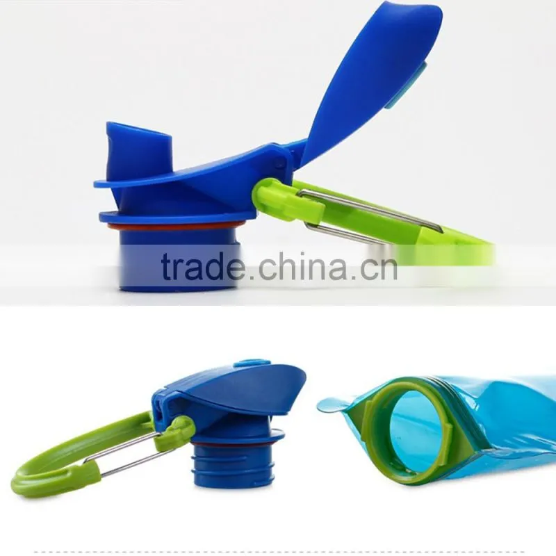 plastic sports drink foldable water spout pouch