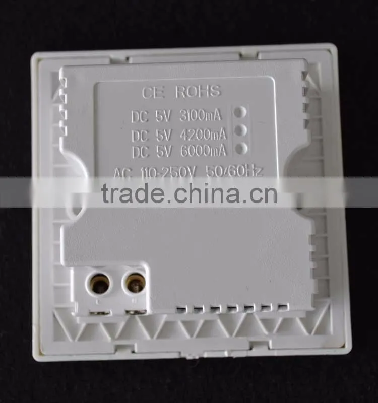 Best selling electrical outlet usb wall charge socket with turn/off switch