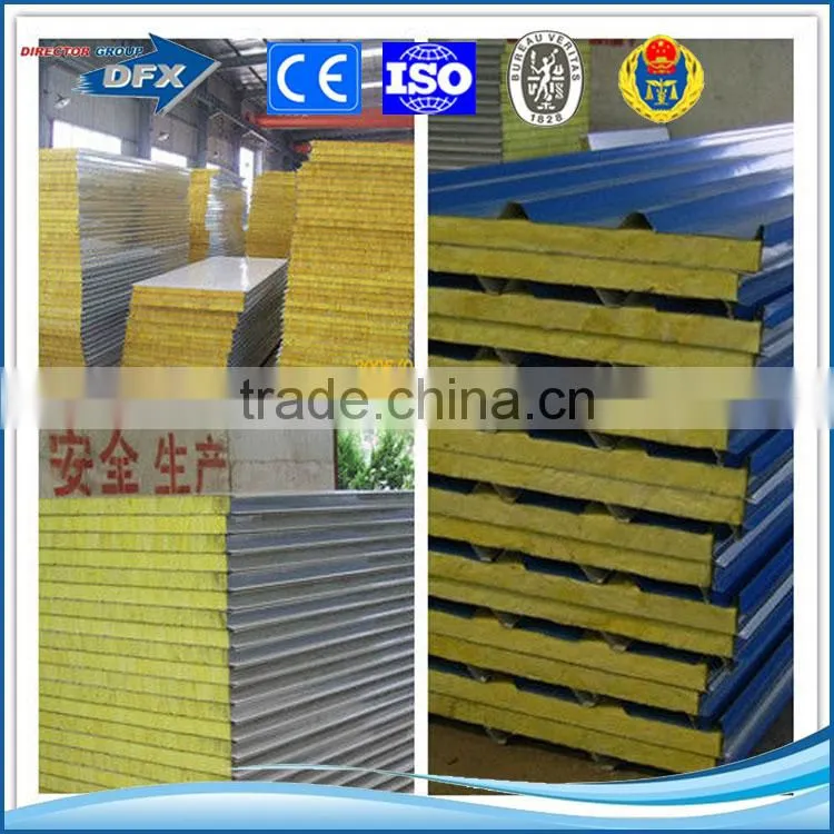 color steel glass fiber insulated sandwich panel