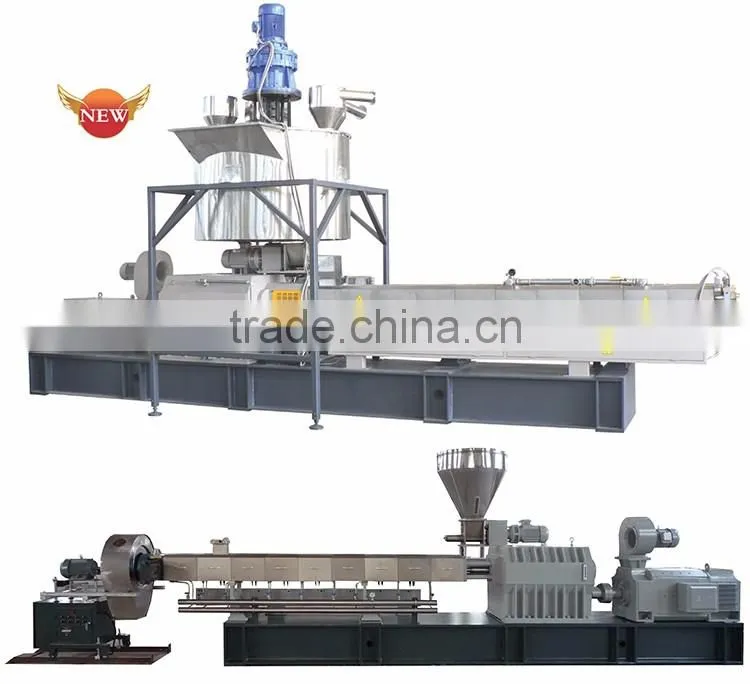 Twin screw extruder machine for to make plastic granules/PP PE granulating machine with underwater line system