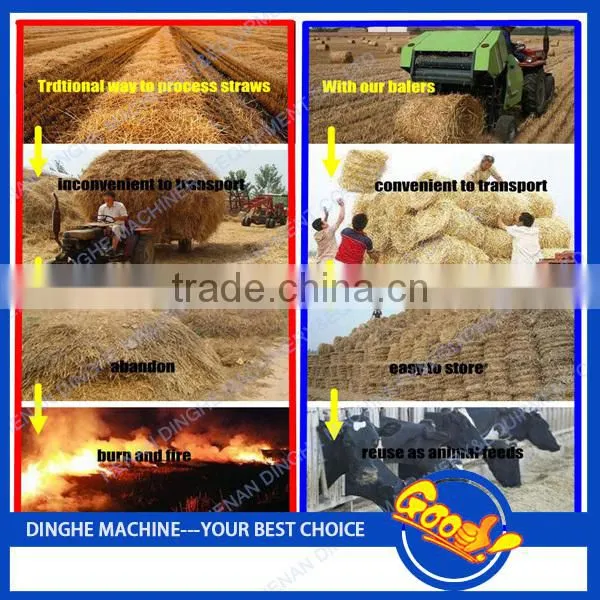 China manufacturer used round baler/round hay baler