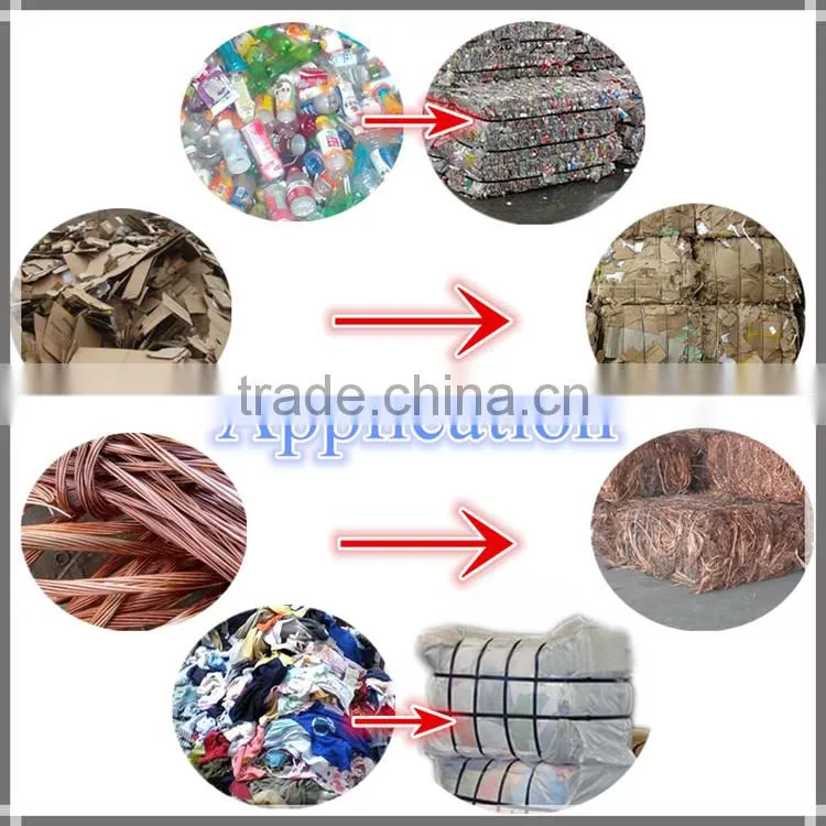 YJ-80 Hydraulic Vertical Bailing Machine for pet bottles and cardboard