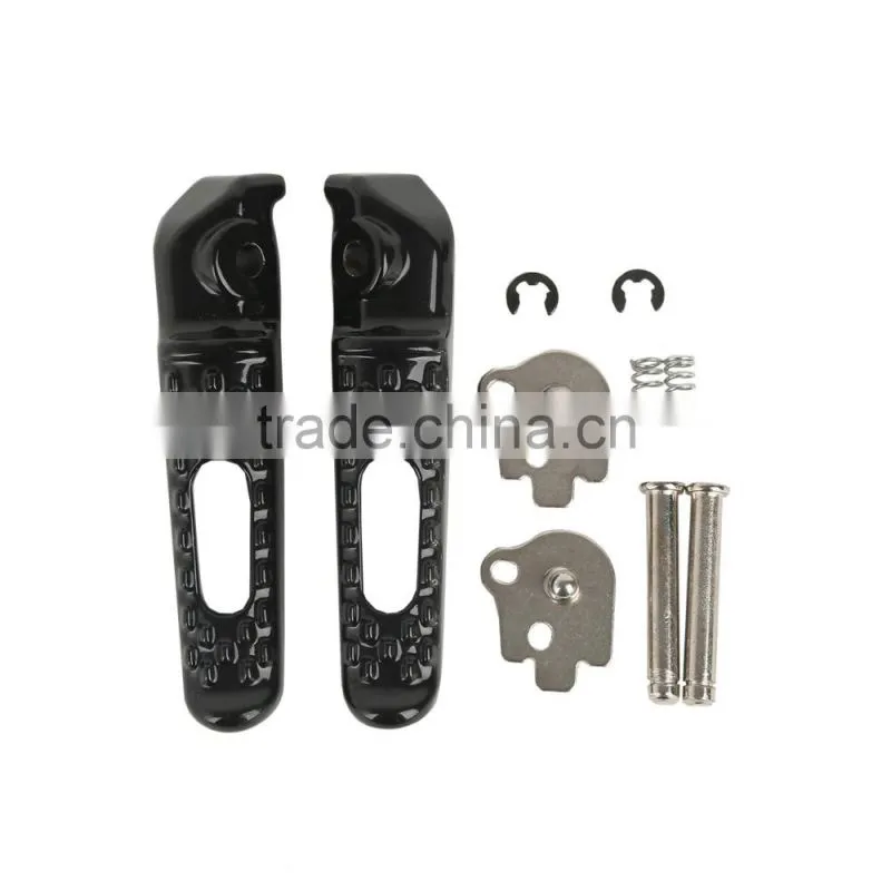 Black Rear Footrests Foot pegs For Honda CBR600RR 03-14 CBR1000RR 04-14 05 07