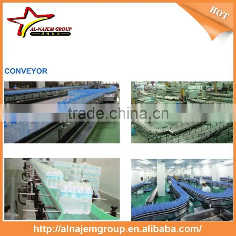 PET Empty automatic Bottles Air conveyor packing system
