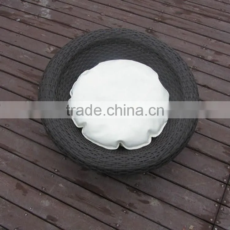 Alibaba pet supply wholesale newest patio wicker round pet bed