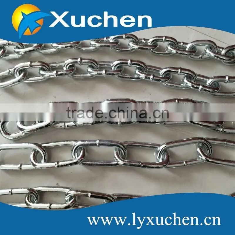 Straight welded Din763 Din764 Din766 steel Link Chain