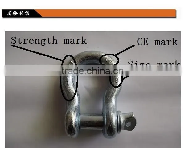 U.S Type, Galvanized with screw pin bow anchor snap shackle price
