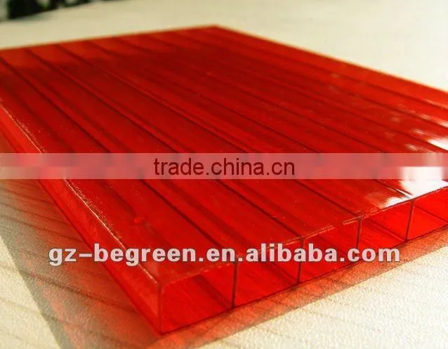 China Recycle PC Polycarbonate hollow sheet