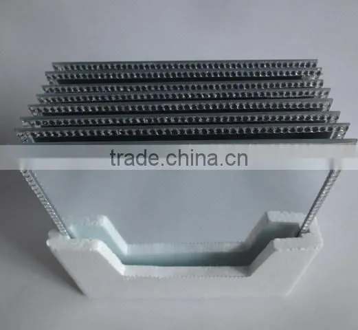 octagon frameless mirror votive candle plate