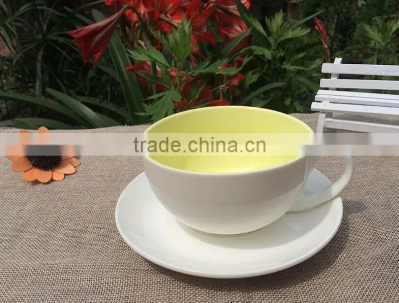 Haonai drinkware fine porcelain wholesale coffee cups and saucer set