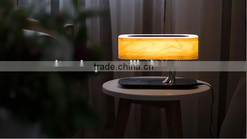 Multimedia Loudspeaker With Atmosphere Lamp. Wireless Charge Bluetooth Speaker Box Night Light for Bedroom