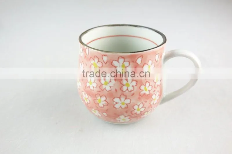 cute hand painted mug for tea/coffee/water use in stock with cheap price