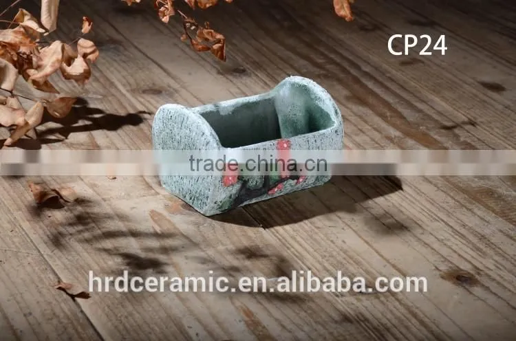 high quality colorful Cement garden flower pot