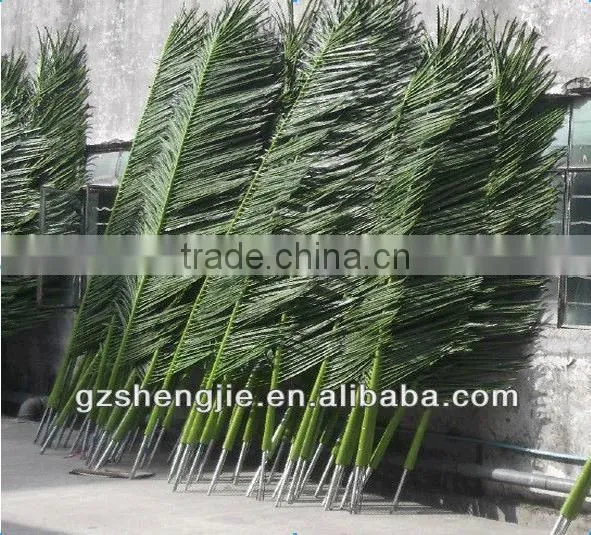 manufacturer garden decorative plastic artificial palm tree leaves