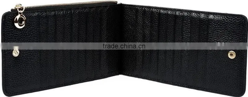 Genuine Leather Multi Card Holder Wallet with Zipper Pocket for Men&Women