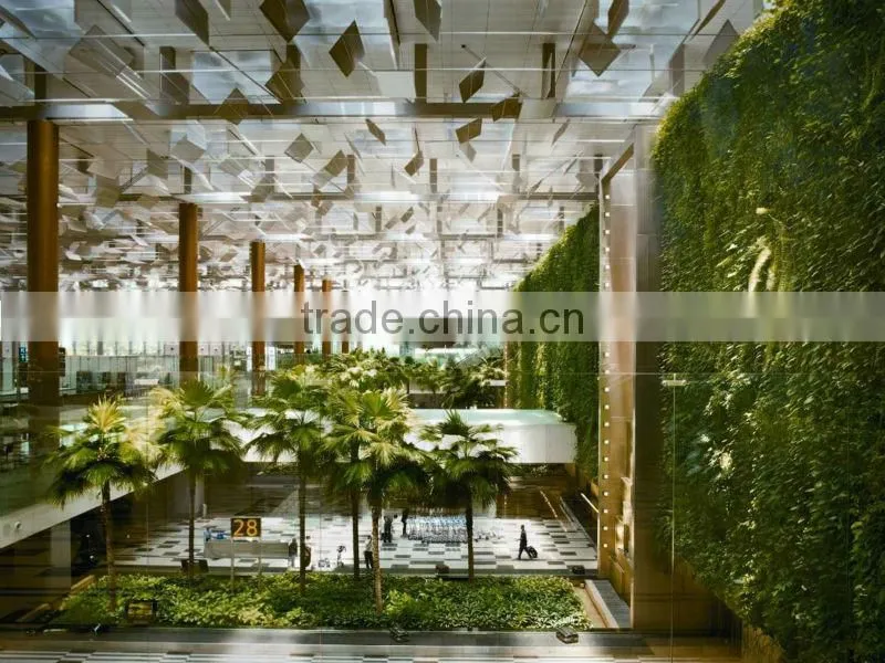 GNW GLW024 Artificial Green Wall Lifelike Plastic Plants for indoor garden landscaping