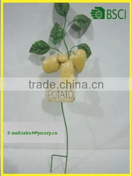 YS2015A218 Spring fruit series peach apple pearl watermelon orange Wrought Iron Garden Stake