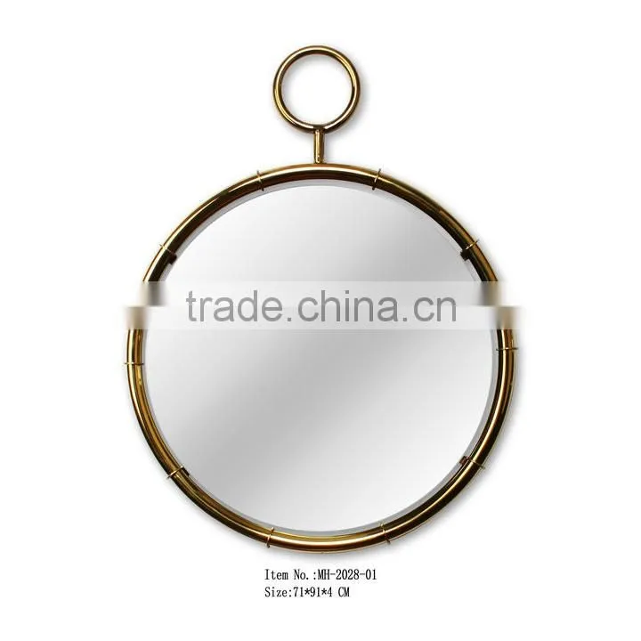 Iron round framed mirror for home decor MH-2042-01