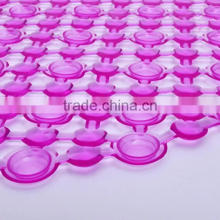 Super quality cross texture good quality pvc anti slip mat bath mat