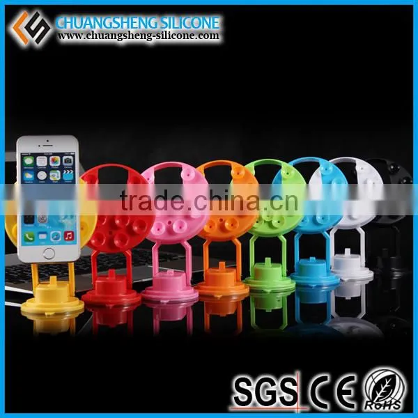 360 degred rotating car sucker phone holder, silicone holder, plastice phone stand