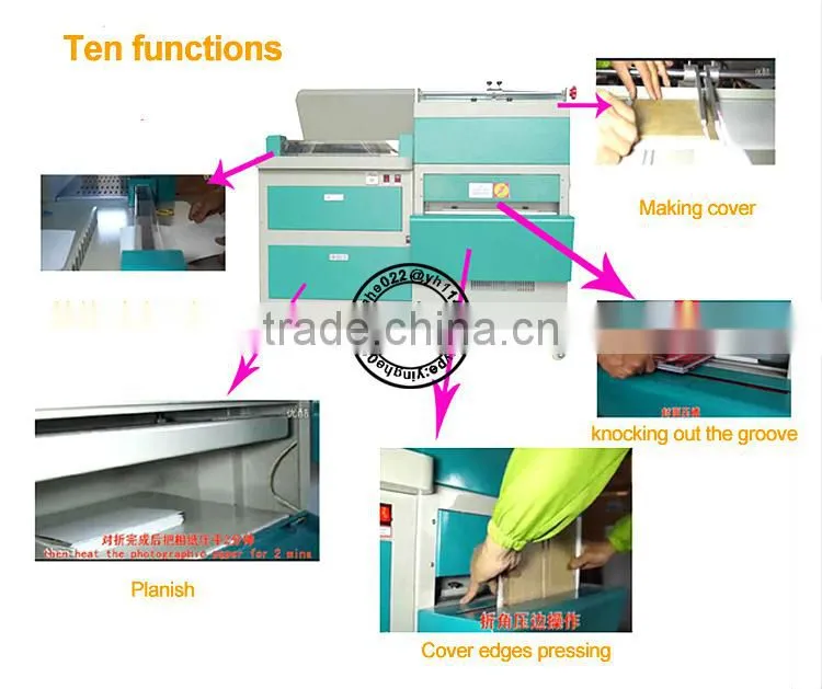 Low cost Multi function 10 in 1 wedding photo album making machine