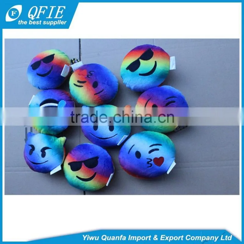Wholesale 12.5cm 15cm colorful emoji expression stuffed soft toys