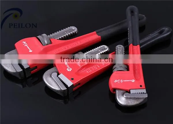 # 45 Carbon Steel Factory Supply Pipe Clamp European Style Hand Tools Quickly Dipped Plastic Pipe Clamp/ Wrench