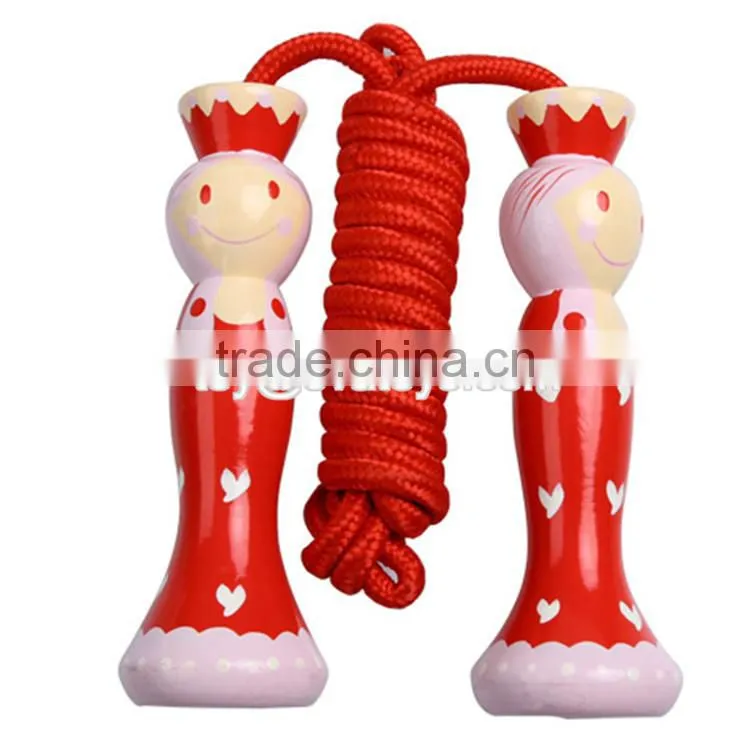 Wholesale multi-function children speed jump rope with wooden handle W01A120-S