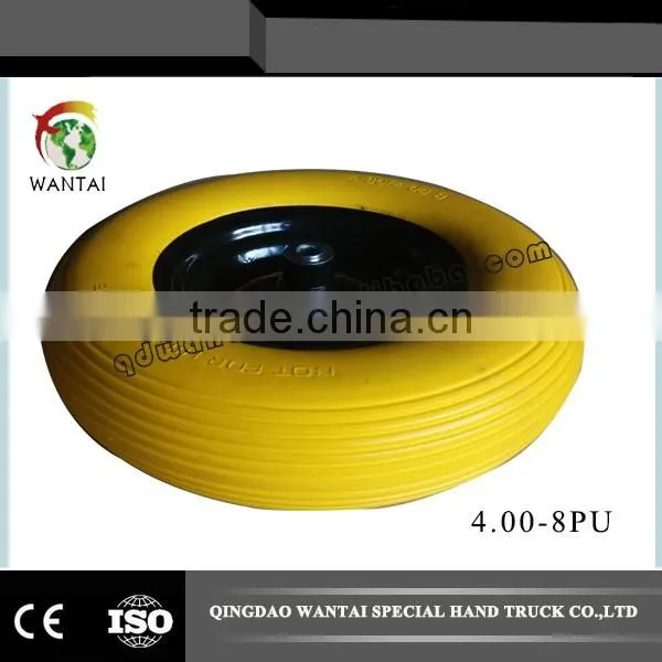 16 inch PU foam filled 4.80/4.00-8 wheel for wheelbarrow