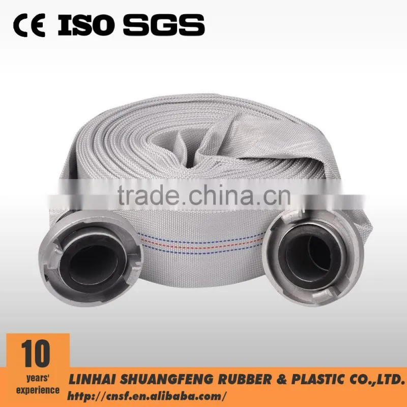 2.0Mpa PU Lining Fire Hose with Germany Storz Coupling/french fire hose coupling