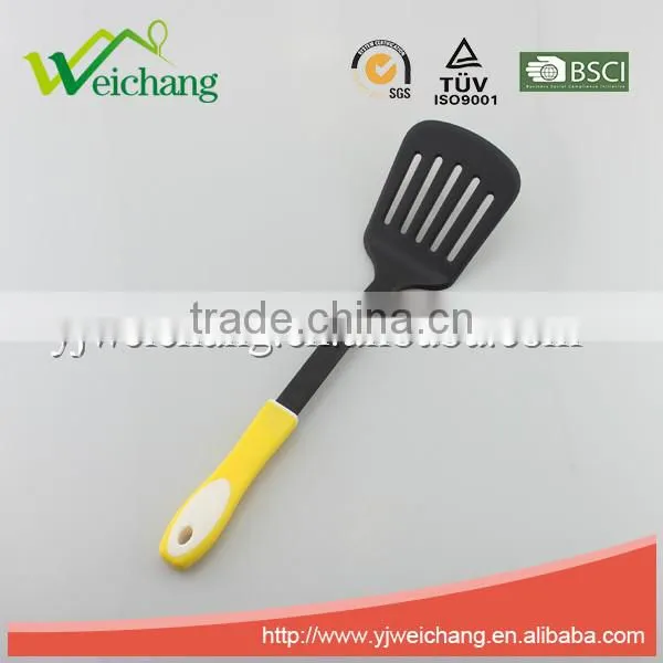 WCA198 Premium Nylon utensils SLOTTED TURNER Cooking Utensil Gadgets Set with PP handle (Multi-color)