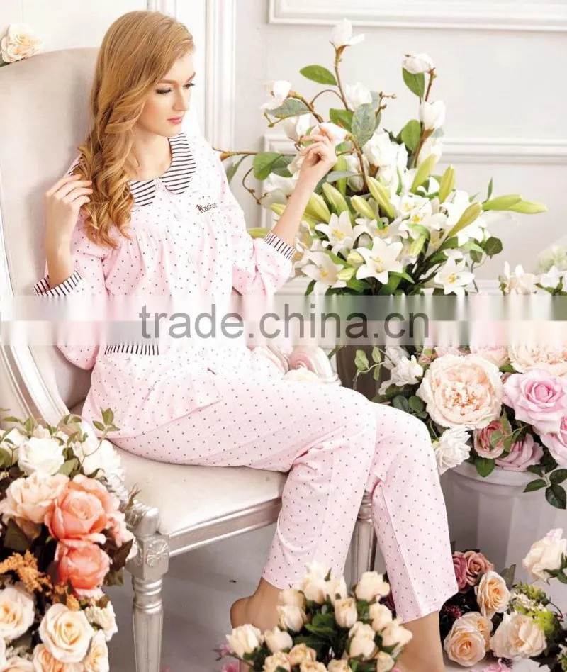 spring and autumn sweet adult pajamas