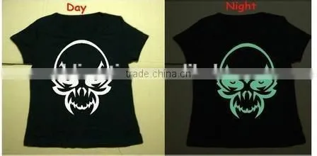 50cmx25m PU Based Green Light Glow In The Dark Heat Transfer Vinyl For Colothing