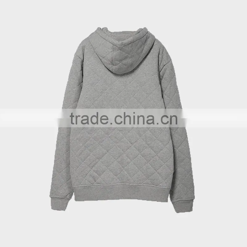 Men's Grey Winter Wear Hoodies Visco-Elastic With Hood and Zip