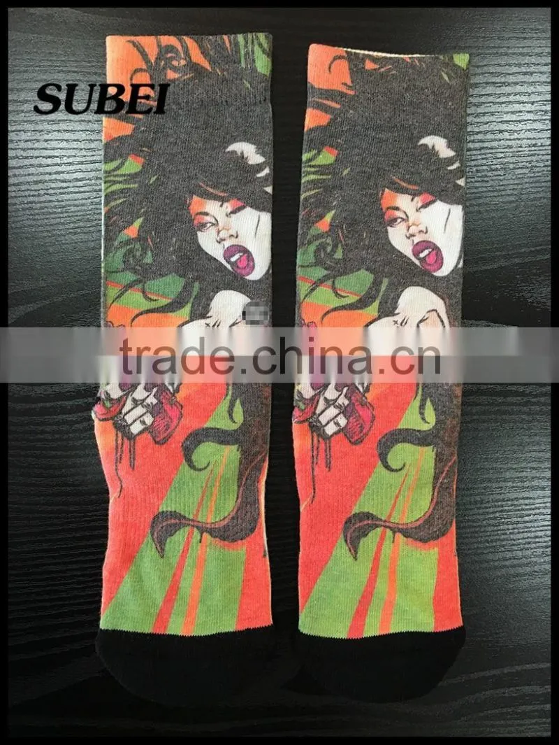 Wholesale Custom Sublimated New Skill 360 Digtal Print Elite Sport Basketball Socks For Men