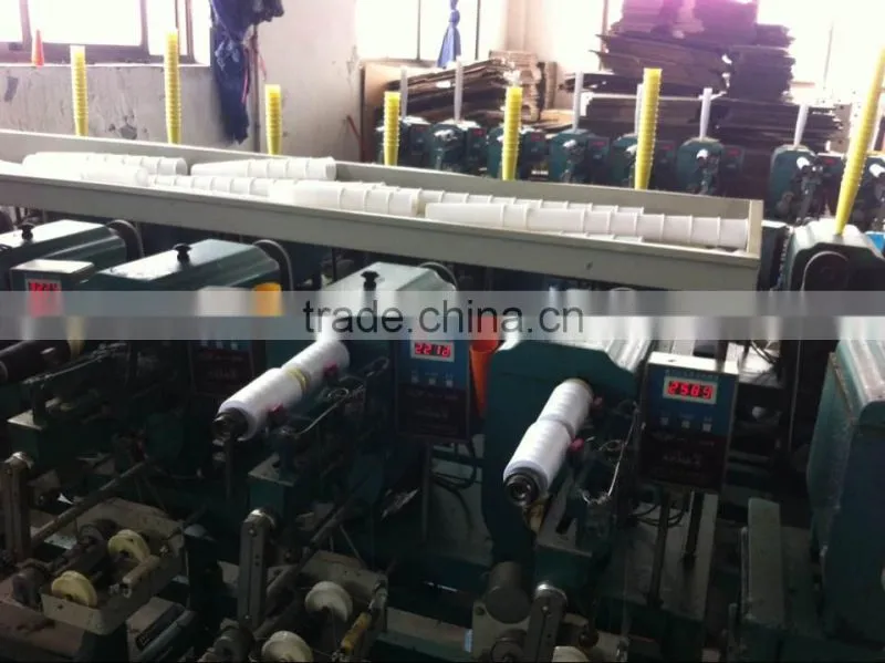 raw material of 100% polyester sewing thread