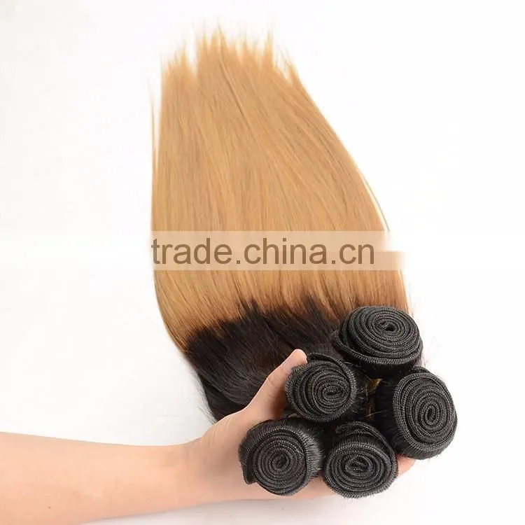 Hot Selling 1B 27 Ombre Color Hair,Darling Hair Weaving,Cheap Peruvian Hair Bundles