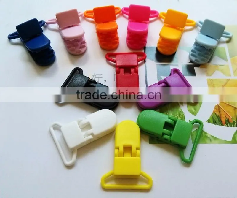 20/25mm Plastic Dummy Pacifier Clip Plastic Pacifier/Soother/Binky/Paci/Bib/Suspender/Toy Holder Clip